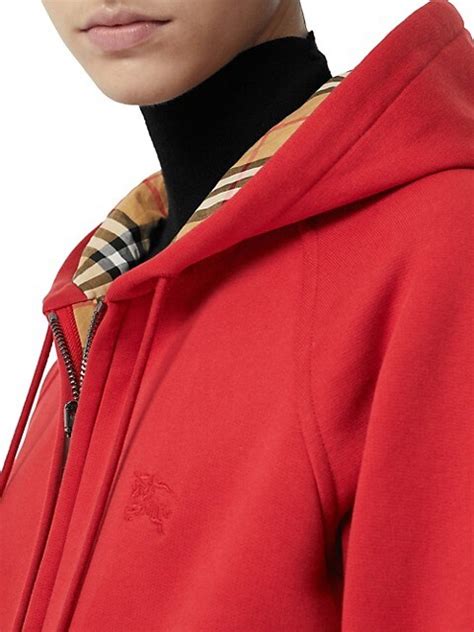 Shop Burberry Hackfall Zip Hoodie 